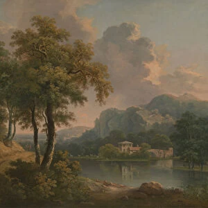 Wooded Hilly Landscape, 1785. Creator: Abraham Pether