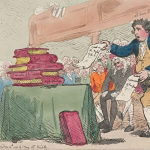 The Word-Eater, December 30, 1786. December 30, 1786. Creator: Thomas Rowlandson