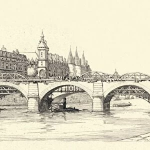 Works on the old Pont Notre-Dame, 1913 (1915). Artist: Herman Armour Webster