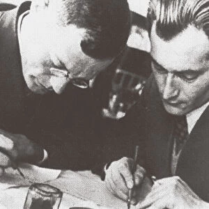 Writers Ilya Ilf and Yevgeny Petrov, 1932