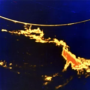 X-ray image of a solar flare