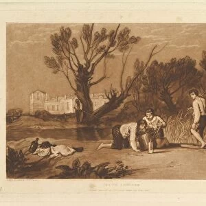 Young Anglers (Liber Studiorum, part VII, plate 32), June 1, 1811. Creator: JMW Turner