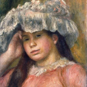 Young Girl in a Hat, 1892-1894. Artist: Pierre-Auguste Renoir
