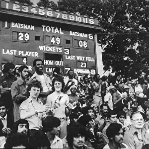 Crowd at Headingley for test match between England and West Indies 1976