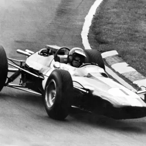 Jim Clark in V8 works Lotus-Climax Print Jim Clark in V8 works Lotus-Climax Print