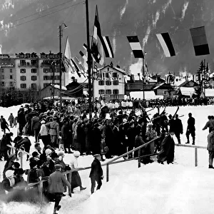 Opening of the Olympic Winter Games at Chamonix 1924