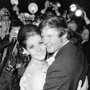 RogerMoorepictured after his wedding to Luisa Mattioli, atCaxtonHall, London 1969