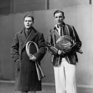 Tennis players Fred Perry and Barrelet de Ricou