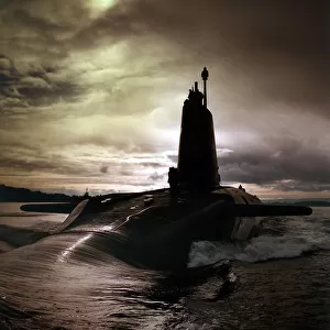 HMS VIGILANT. Nuclear powered Trident Submarine. CLYDE AREA OF SCOTLAND. 03 / 04 / 1996