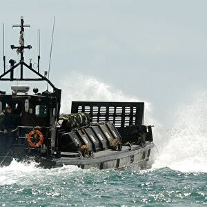 A Royal Marine LCVP Landing Craft
