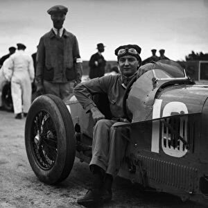 1927 French Grand Prix: W. Williams, Talbot 700, portrait