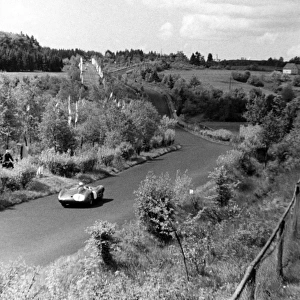 1958 Nurburgring 1000kms: Stirling Moss and Jack Brabham in the Aston Martin DBR1