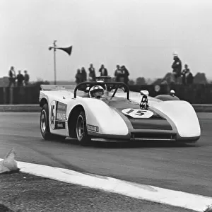 1973 Motoring News Castrol Sports GT Championship. Silverstone, England. 10th JUne 1973. Rd Jeremy Lord (Lola T212 Ford), 1st position, action. World Copyright: LAT Photographic. Ref: B/W Print