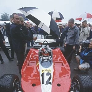 2004 Festival of speed, Goodwood, England: Jacques Villeneuve drives the Ferrari his father, Gilles Villeneuve drove in 1978