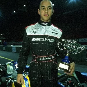 ELF Karting Masters 2000: Lewis Hamilton won Saturdays final but suffered a fuel feed problem on Sunday