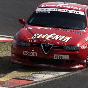 FIA European Touring Car Championship: Fabrizio Giovanardi Nordauto Alfa Romeo GTA won both races