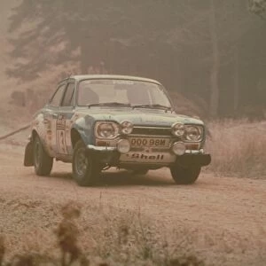 Ford Escort RS1600: Timo Makinen and Harry Liddon win in a Ford Escort RS1600