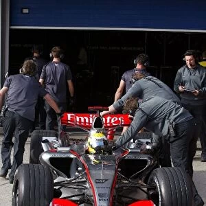 Formula 1 Testing: Lewis Hamilton Mclaren MP4 / 21