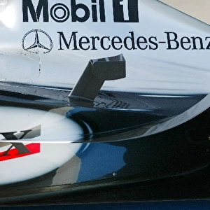 Formula One Testing: Detail of the new McLaren MP4 / 18