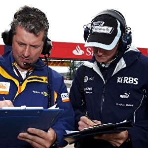 Formula One World Championship: Geoff Simmonds Renault and Stephen Bailey Williams F1