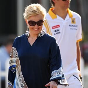 Formula One World Championship: Oksana Kosachenko Manager of Vitaly Petrov Renault