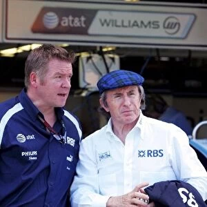 Formula One World Championship: Scott Garrett Williams F1 Head of Marketing talks with Jackie Stewart