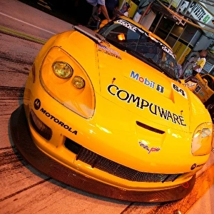 Le Mans 24 Hours: The two Chevrolet Corvette C6. Rs in the pit lane before the race