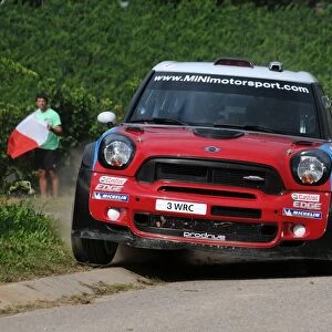 World Rally Championship: Dani Sordo, Mini John Cooper Works, on stage 1