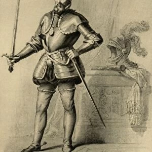 Anne De Montmorency, First Duke Of Montmorency, 1493-1567. Soldier And Marshal Of France, 1522. Constable Of France 1538. Photo-Etching From The Painting By Chasselat. From The Book "Lady Jacksons Works, Vi. The Court Of France, Ii"Published London 1899