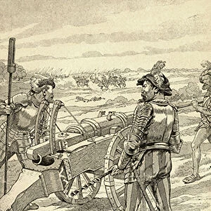 The Battle Of Marignano, 1515. From Agenda Buvard Du Bon Marche Published 1917