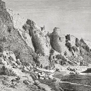The City Walls Of Tughlakabad, Delhi, India In The 19Th Century. From El Mundo En La Mano, Published 1878