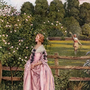 Coloured Illustration By Eleanor Fortescue Brickdale Illustrating The Poem The Manly Heart By Wither. From The Book Palgraves Goldentreasury Of Songs And Lyrics Published 1919
