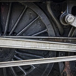 Connecting Rods Of Sir Nigel Gresley Steam Locomotive, North Yorkshire, England