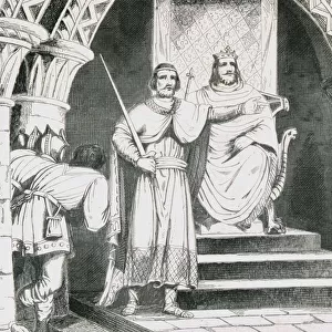 The Coronation Of Chilperic Ii 670 To 721 From Histoire De France By Colart Published Circa 1840