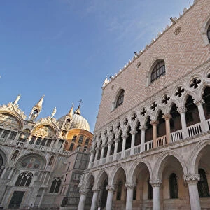 Doges Palace Off Piazza San Marco Or St. Marks Square; Venice Veneto Italy