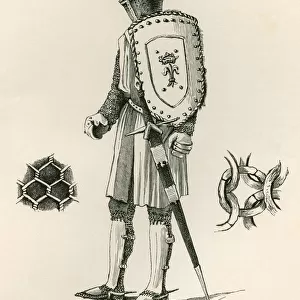 Examples Of Plate And Chain Armour Dating From A. D. 1250. From The British Army: Its Origins, Progress And Equipment, Published 1868