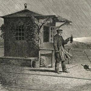 A French Pointsman In The Late 19Th Century. From French Pictures By The Rev. Samuel G. Green, Published 1878