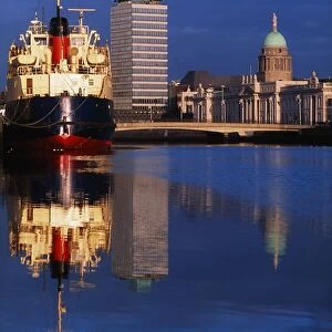 Guinness Boat, Custom House, Liberty Hall, Dublin, Co Dublin, Ireland