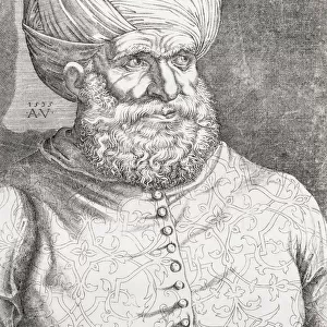 Hayreddin Barbarossa also known as Barbarossa Hayreddin Pasha or Hizir Reis, 1478-1546. Admiral of the Ottoman Fleet