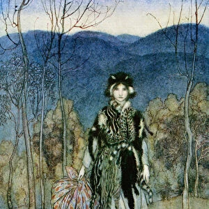 Illustration To The Story Catskin. From The Book English Fairy Tales Retold By F. a. Steel With Illustrations By Arthur Rackham, Published 1927