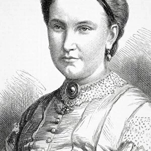 Lady Florence Baker Second Wife Of English Explorer Sir Samuel White Baker From Illustrated London News 11 October 1873