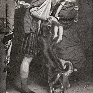 The Order Of Release, After The Painting By John Everett Millais. Depicting The Wife Of A Rebel Scottish Soldier, Who Has Been Imprisoned After The Jacobite Rising Of 1745, Arriving With An Order To Secure His Release. From The Strand Magazine, Published 1896