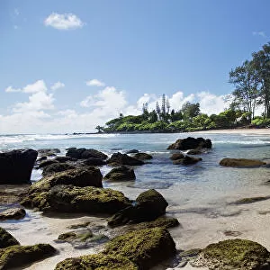 A Panoramic Of Koki Beach; Hana, Maui, Hawaii, United States Of America