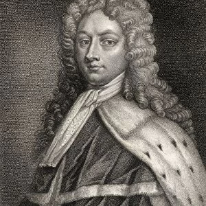 Philip Wharton 1St Duke Of Wharton 1698 - 1731 English Jacobite Politician, Notorious Libertine Rake Profligate And Alcoholic Engraved By Gerimia From The Book A Catalogue Of Royal And Noble Authors Volume Iv Published 1806