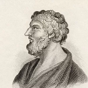 Pittacus Of Mytilene Born Circa. 640 Bc Died 568 Bc. Greek Philosopher. One Of The Seven Sages Of Greece And Mytilenaean General. From The Book Crabbes Historical Dictionary Published 1825