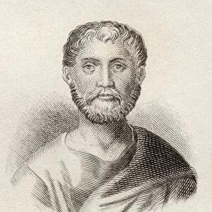 Publius Terentius Afer C. 195 / 185 To 159 Bc. Ancient Roman Playwright. Known In English As Terence. From Crabbs Historical Dictionary Published 1825