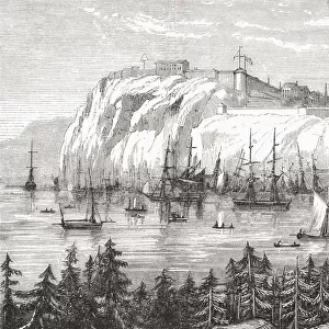 Quebec, Canada In The Late 19Th Century. From North America, Published 1883