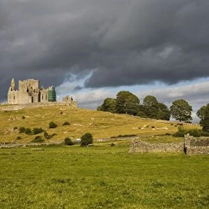 Rock Of Cashel, Cashel, County Tipperary, Ireland; Castle On Hill And Abbey Ruins