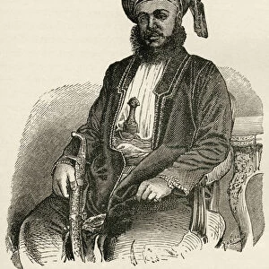 Sayyid Barghash Bin Said Al-Busaid, 1837 To 1888. Second Sultan Of Zanzibar, East Africa. From The Worlds Inhabitants By G. T. Bettany Published 1888