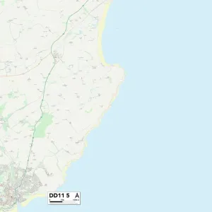 Postcode Sector Maps Wooden Jigsaw Puzzle Collection: DD - Dundee